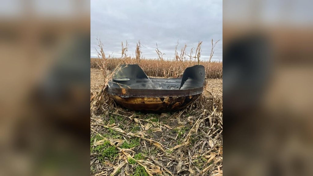 11-foot piece of suspected space debris found in eastern Minnesota cornfield — WCCO / CBS Minnesota, Hastings Community news