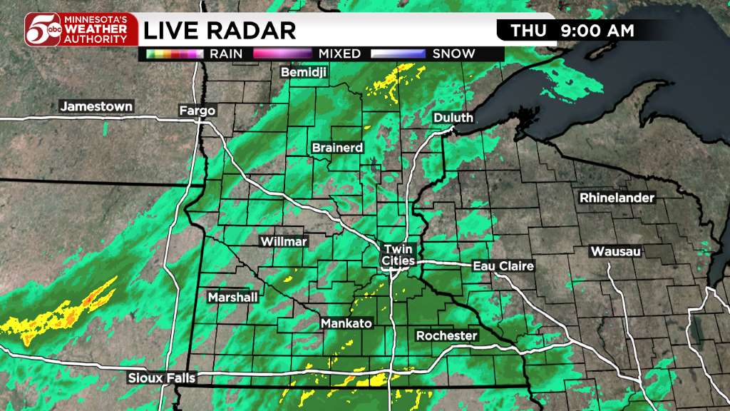 Thursday weather: Cool and wet day ahead — KSTP 5, Hastings Community news