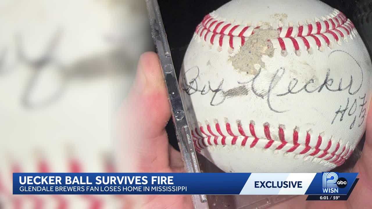 Cherished baseball signed by Bob Uecker survives Mississippi fire — WISN 12 Milwaukee, Hastings Community news