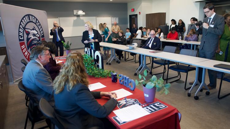 Killeen high school hosts signing ceremony for jailer program students — KCEN (Central Texas), Hastings Schools news