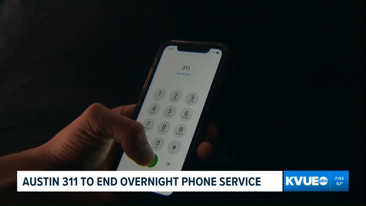 Austin 311 non-emergency call center to close overnight service starting Nov. 1 — KVUE (Austin), Hastings Community news