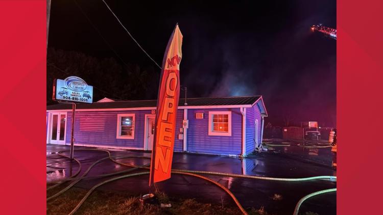No injuries reported after large building fire at golf cart repair business off US-1 — First Coast News Local, Hastings Business news