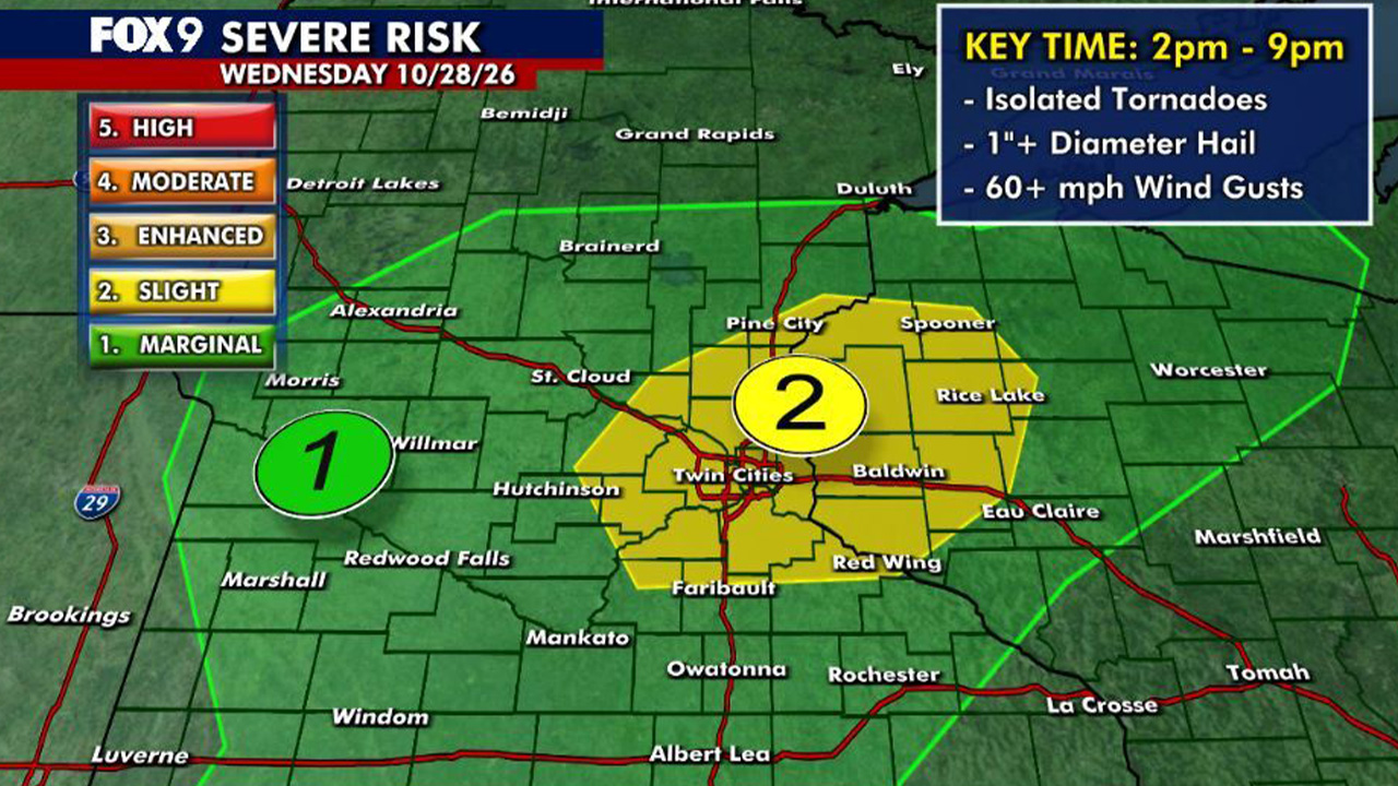 Minnesota weather: Mild and humid with strong storms possible Wednesday — Hastings Community news