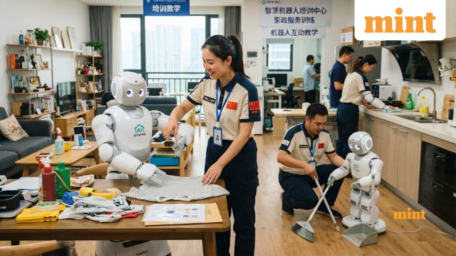 Workers in China are teaching robots everyday chores, earning ₹57,000 monthly by folding clothes, sweeping floors, more — Mint India, Hastings Technology news